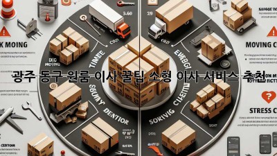 광주 동구 원룸 이사 꿀팁🍯 소형 이사 서비스 추천!